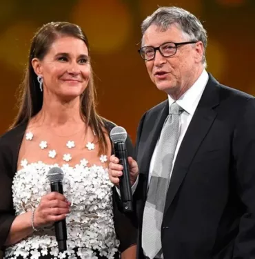Melinda Gates, Bill Gates, Mikrofon