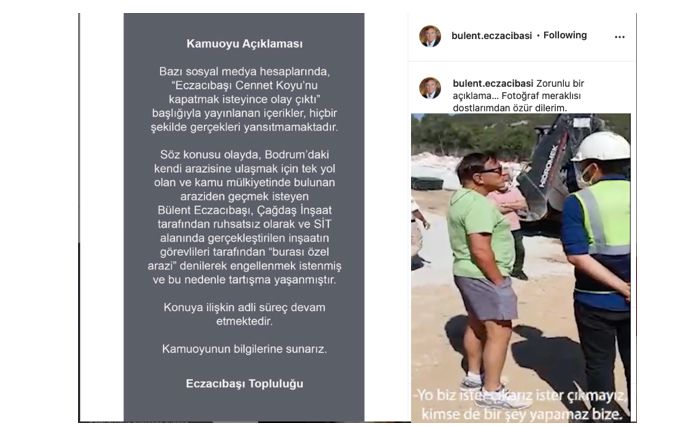 Bodrum'da şantiye bastı haberlerine Bülent Eczacıbaşı'ndan açıklama geldi