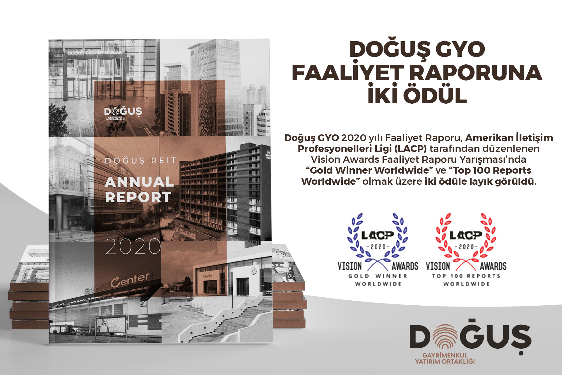 DOĞUŞ GYO  FAALİYET RAPORUNA İKİ ÖDÜL