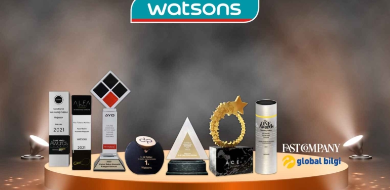 Watsons Türkiye 2021 Yılına  8 Ödülle Damga Vurdu