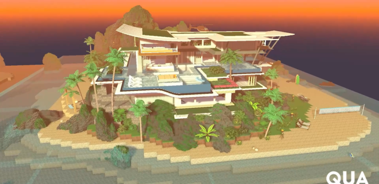 QUA, Sandbox’taki adasında villa tasarımını tamamladı