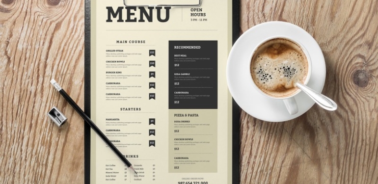 Lokanta ve kafelerdeki menü uygulaması yeni yıl ile başladı