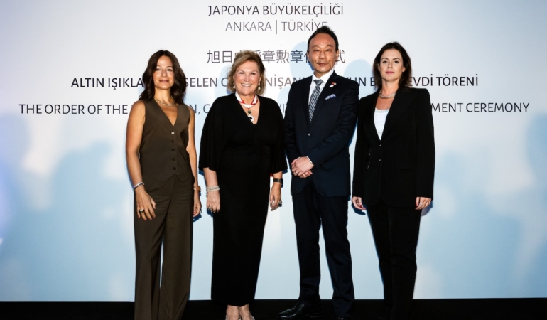 Japonya Hükümetinden Güler Sabancı’ya özel nişan.