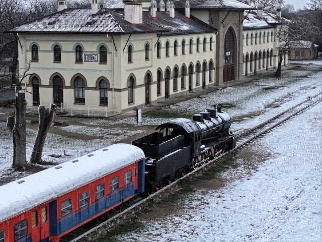 Edirne'de Büyüleyici Kış Manzarası