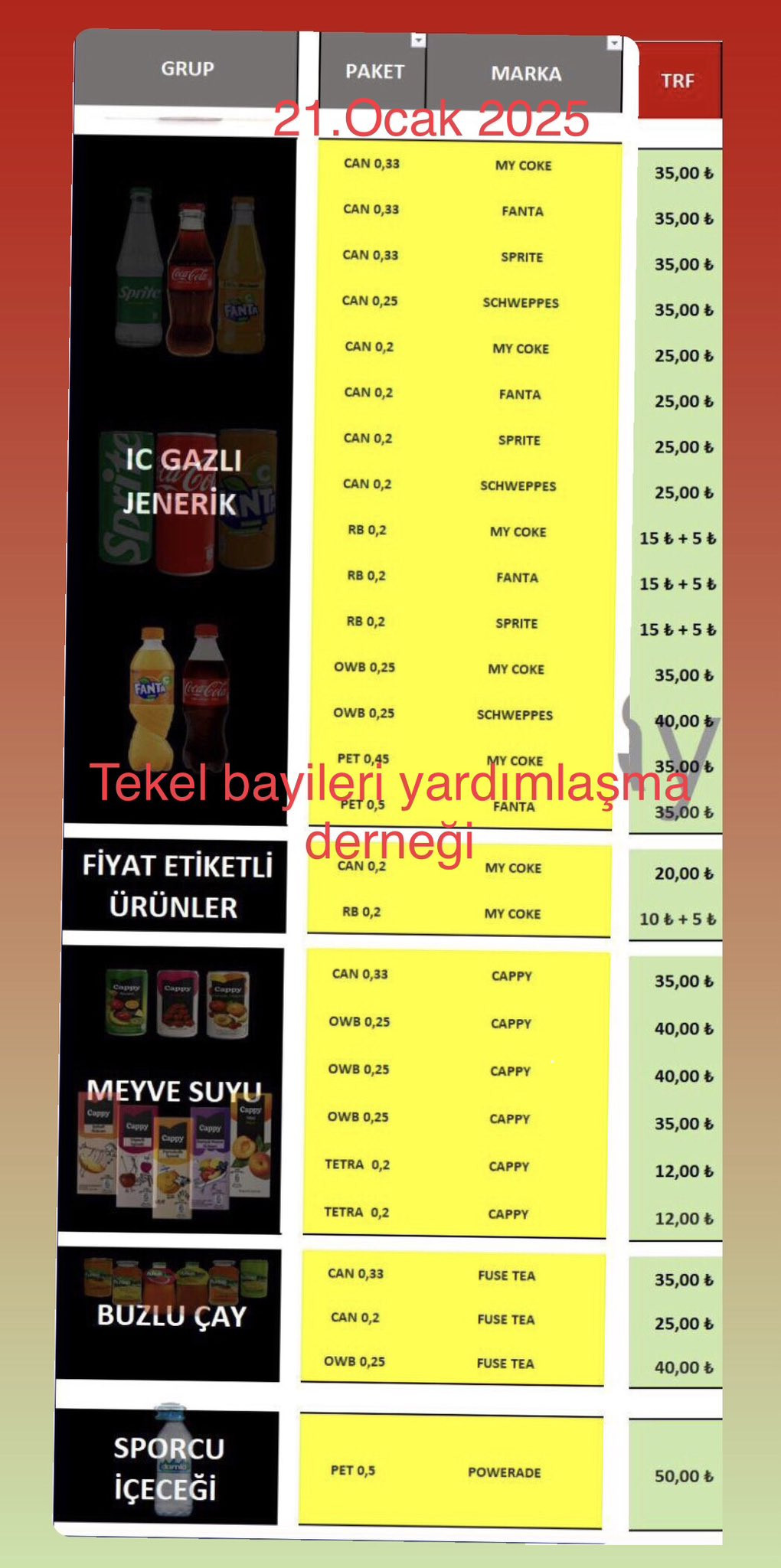 Yeni İçki Zamları Hakkında Bilgilendirme