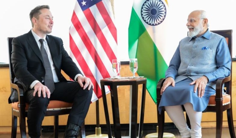 Musk ile Modi görüştü