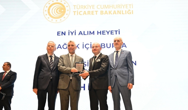 Ticaret Bakanlığı’ndan BTSO’nun ‘Sağlık için Bursa’ projesine ödül