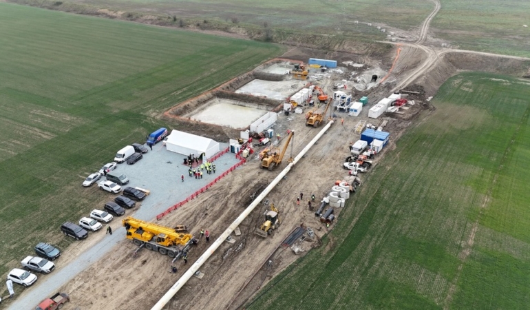 Kalyon İnşaat, doğalgaz boru sınırı projesinde Tuna Irmağı geçişini tamamladı