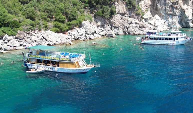 Marmaris’te dalış turizmi yerli turistle canlandı
