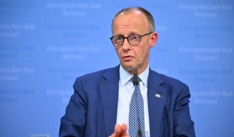 Merz, AB ile ABD’nin süratlice muahedesi gerektiğini söyledi