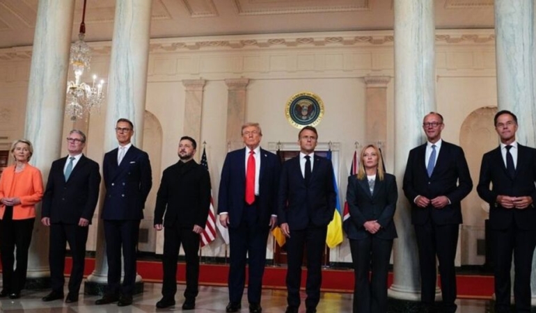 Trump Zelenski ve Avrupalı önderlerle görüştü