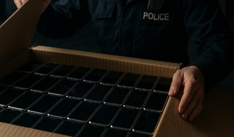 40 bin kaçak telefonu Çin’e gönderen uluslararası çete çökertildi