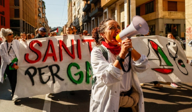 İtalyan işçilerin Gazze grevi üçüncü gününe girdi