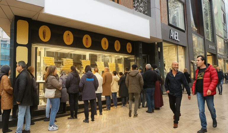 Kuyumcularda gram altın krizi: Kuyruklar metrelerce uzadı!