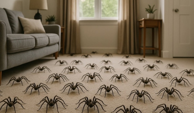 5 yıl boyunca fark etmeden 2 bin örümcekle yaşamışlar