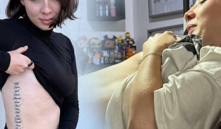 Tüm eski erkek arkadaşlarının annelerinin ismini dövme yaptırdı: 2 nedeni olduğunu söyledi