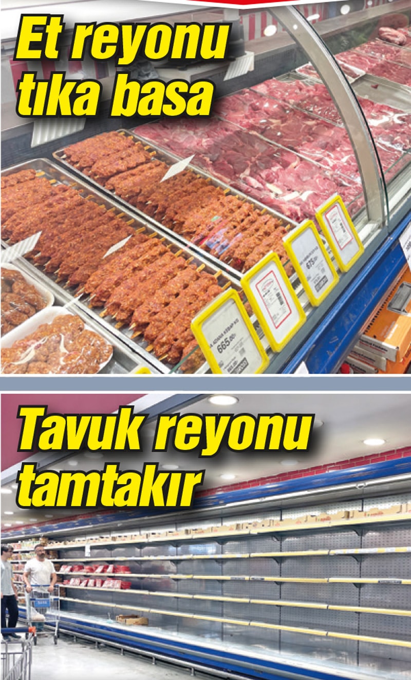 Kırmızı et rafları boş kalıyor