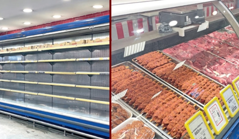 Marketlerde Beyaz Et Tükeniyor, Kırmızı Et Rafta Kalıyor