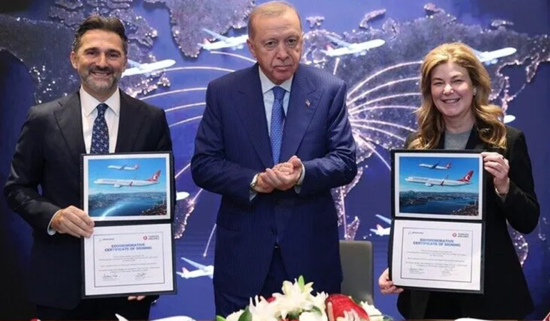 Türk Hava Yolları ile Boeing Arasında Tarihi Tek Koridorlu Uçak Siparişi Anlaşması