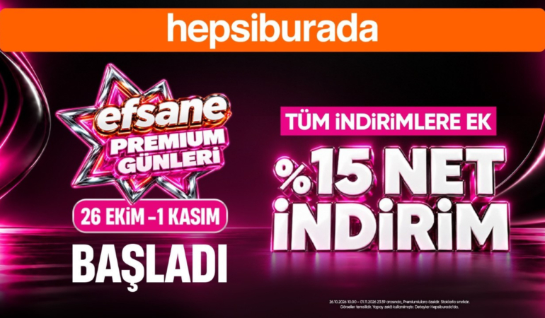 Hepsiburada’da Efsane Kasım başladı: 150 bin TL’ye kadar Hepsitaksit ve yüzde 20’ye varan indirim